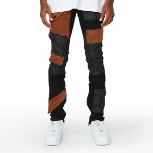 Pantalones vaqueros para hombre personalizados de fábrica, con mezclilla elástica, corte moderno, etiqueta privada, producción al por mayor - Product Image 3