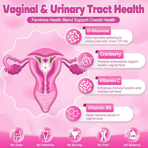 Capsules Probiotiques pour la Santé Digestive des Femmes, avec 100 Milliards d'UFC Contenant des Enzymes Digestives, des Prébiotiques et des Canneberges - Product Image 5