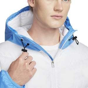 Veste matelassée de nouveau design pour homme, veste matelassée de couleur bleue et blanche avec taille et design personnalisés - Product Image 6