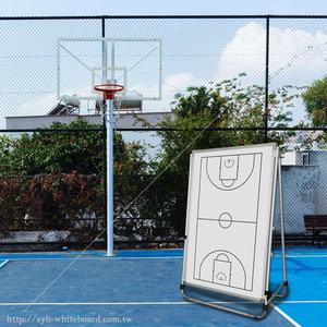 Chevalet trépied portable et pliable avec cadre en fer et acier durable pour l'entraînement au basketball pour jeunes, argent, 60x90cm - Product Image 6