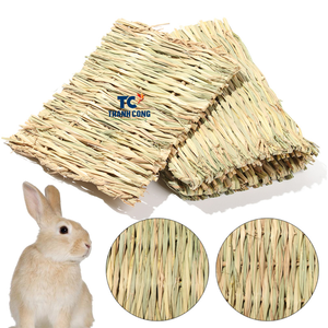 Estera de cama de conejo ecológica de estilo moderno a buen precio, estera de hierba tejida para juegos de cama y juguetes de conejo - Product Image 2