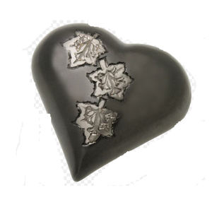 Custom Colored Mini Cremation Heart Keepsake Urns Metal Storage Keepsake Custom Finishing with Velvet Box - Product Image 4