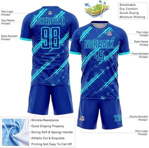 Design Your Own Custom Soccer Jersey <b>Football</b> <b>Set</b> Unisex Team Uniform Short 100% Polyester Quick Dry Breathable Lightweight - Product Image 3