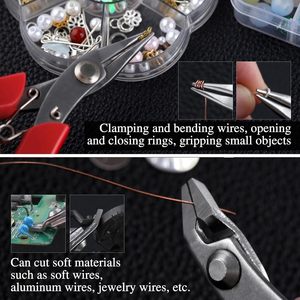 Juego de Mini Alicates de Acero Inoxidable al por Mayor, 2 Piezas, Alicates de Punta Larga, Cortadores de Punta Plana, Alicates de Punta Corta, Alicates de Punta de Aguja, Herramientas de Corte de Alambre - Product Image 2