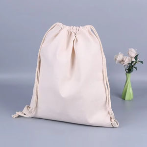Heavy Duty Nylon Drawstring DIY Backpack <b>Bags</b> with <b>Tote</b> & Side <b>Zip</b> Pockets for Party Gift - Product Image 5