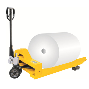 Chariot à palettes manuel en acier pour bobines de 1200 mm au minimum à 1600 mm au maximum de diamètre, actionnement manuel - Product Image 4