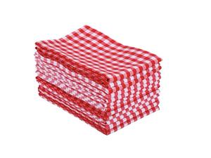 Toalla de cocina con patrón de rayas de Golf de 100% algodón, secado rápido y sostenible para uso doméstico, técnicas tejidas a cuadros azules - Product Image 2