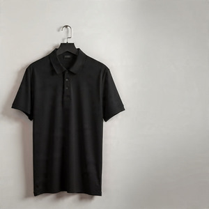Polo Rojo de Manga Corta para Hombre, 100% Algodón Piqué, Transpirable, Color Sólido, Corte Regular, Tejido de Punto, Cierre con Botones - Product Image 6