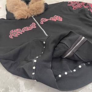 Sudadera con Capucha Unisex Premium de Invierno con Pedrería Brillante, 100% Algodón Polar, Diseño Ecológico Resistente al Viento, Personalizable OEM, de Lujo - Product Image 2