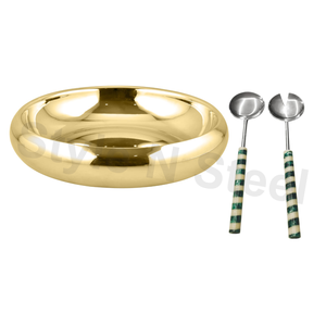 Stainless Steel Premium Gold <b>Salad</b> <b>Server</b> Stylish Classic Design - Product Image 1