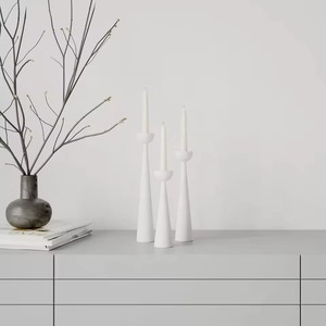 Porte-bougie en bois noir minimaliste pour la décoration de la maison, l'aménagement des étagères, la mise en place de la table à manger et la décoration des restaurants, fabriqué à la main en Inde - Product Image 5