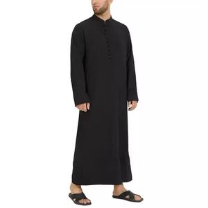 Vêtements musulmans, style arabe, thobe jubba pour hommes, vente en ligne, nouveau design, dernière mode, jubba thobe pour hommes - Product Image 2