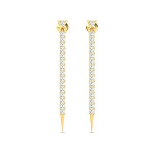 14K Gold <b>Diamond</b> <b>Earrings</b> Luxury Latest Design Solid Gold Fine Jewelry <b>Earring</b> with Real <b>Diamonds</b> <b>Earring</b> for Women Jewelry - Product Image 1