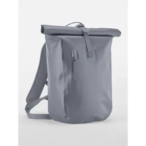 Waterproof <b>Roll</b>-Top Lite <b>Backpack</b> Sustainable Promotional Item for Merchandising - Product Image 4