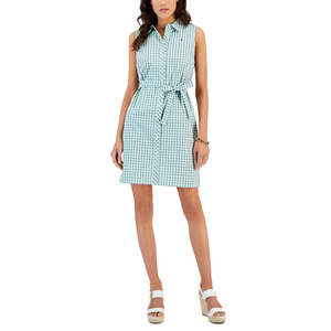 Cintura da donna Tommy Hilfiger vintage in tessuto a quadretti, taglie XS-XL, traspirante, leggera, naturale, per tutti i giorni, primavera, autunno - Product Image 1