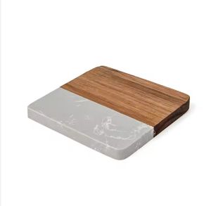 Juego de posavasos de té ecológico de estilo bohemio de madera de Acacia de 10 cm, barra única decorada, alfombrillas de diseño cuadrado, almohadillas para venta al por mayor - Product Image 2
