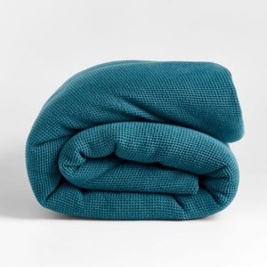 Vente en gros de couverture personnalisée légère tissée en coton jacquard gaufré solide confortable toutes saisons à carreaux vintage rayés - Product Image 1