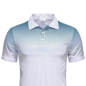 Camiseta de Golf de Manga Corta para Hombre, de Poliéster, Tejido de Punto, Secado Rápido, Transpirable, con Botones, Diseño Personalizado, Impresión Digital, Ropa de Verano - Product Image 2