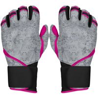 Gants de frappe de baseball professionnels avec logo personnalisé en cuir véritable de haute qualité pour les voltigeurs