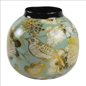 Florero pintado a mano de calidad superior y macetas de jardín con motivos florales para decoración del hogar y jardineras con flores artificiales - Product Image 4