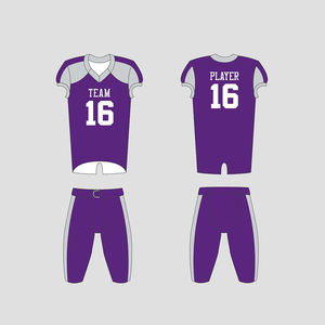 Maillot de football américain personnalisé imprimé, style streetwear, en polyester respirant à séchage rapide - Product Image 4