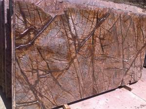 Elegant Modern Rainforest Brown <b>Marble</b> Heat and Scratch Resistant for Kitchens Bathrooms Living Spaces Villas and Hotels - Product Image 4