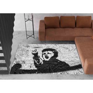 Banksy Bad Boy <b>Rug</b>: Anti-Slip Accent <b>Rug</b>, Man Cave Decor,<b>Chenille</b> <b>Rug</b> - Product Image 2