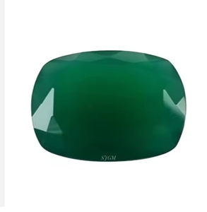 Piedras preciosas de ónix naturales verdes/Rojas/negras de corte cojín de 9X11mm al por mayor, de alta calidad facetadas piedras sueltas, certificado IGI de fábrica - Product Image 1