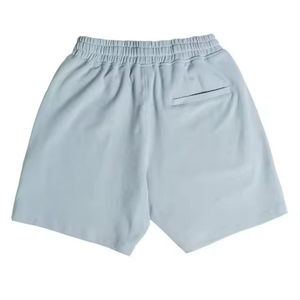 Vente en gros de shorts d'été en coton biologique avec logo sur mesure, respirants, séchage rapide, sports, course à pied, poches latérales cargo, shorts à cordon - Product Image 3
