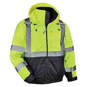 OEM 2025 Veste de travail d'hiver pour hommes Vêtements de travail de sécurité industrielle avec col montant et position du logo avant - Product Image 1