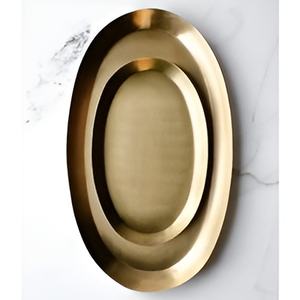 Assiettes gravées à la main en laiton, plateau de service de salade et de serveur de nourriture pour hôtels et restaurants - Product Image 6