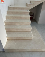 Fabricante de Piedra de Foshan: Peldaños y Contrapeldaños de Mármol Beige Personalizados, Peldaños de Mármol Beige Egipcio, Plataformas y Rodapiés de Mármol