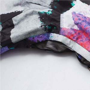 Chaqueta de Esquí WindStopper Estampada con Cierre de Botones, Logotipo Personalizado, Cortavientos Impermeable y Ligero, Fabricante OEM - Product Image 3