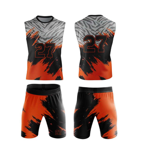 Maillots de football à drapeau OEM 7V7 à compression, coupe ample, uniformes de football à drapeau 7 contre 7 - Product Image 2