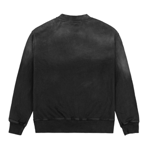 Sudadera de cuello redondo Sunfade de alta calidad, ropa de calle personalizada Unisex, sudaderas con capucha lavadas con ácido a la moda - Product Image 3