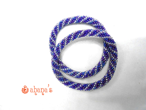 กำไลข้อมือลูกปัดแก้วทำมือสุดหรู ชุบด้วยพลอยกึ่งมีค่า งานแฮนด์เมดจากเนปาล คุณภาพดีที่สุด แฟชั่นสำหรับทุกเพศ สวมใส่สบายๆ - Product Image 3