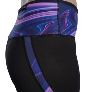 Women's Premium Quality Seamless High-Waisted Compression Mesh <b>Leggings</b> Solid <b>Pattern</b> Custom Logo Adult Size-Available Wholesale - Product Image 5
