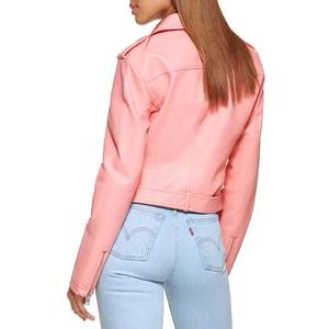 Veste en cuir véritable pour femmes en cuir rose en cuir de haute qualité pour les femmes veste haute demandée avec quantité minimale de commande bas 100% original - Product Image 6
