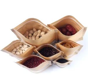 Paper Zipper <b>Pouch</b> with Window for Commercial Use Durable Paper Zipper <b>Pouch</b> On Sale Price By Exporter - Product Image 3