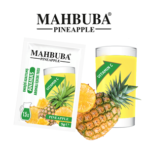 Mahbuba Premium, Bebida Instantánea en Polvo con Sabor a Piña, Enriquecida con Vitamina C, Sabor a Plátano, Mango y Manzana, Caja de 9g - Product Image 4