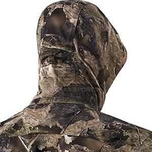 Sweat-shirts de chasse d'hiver confortables pour hommes, en coton doublé de polaire, style pull, sweat-shirt chaud pour l'extérieur - Product Image 4