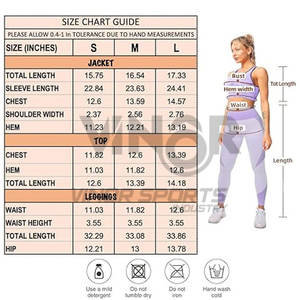 Ensemble de tenues de sport sans couture 3 pièces pour femmes veste d'entraînement respirante soutien-gorge de sport Leggings pour exercice de Fitness motif imprimé de Yoga - Product Image 2