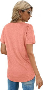 T-shirt de détresse graphique personnalisé pour les femmes Loose Vintage Style Cotton O-Neck Streetwear With Touch T-shirt de détresse pour les femmes - Product Image 3