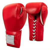 Gants de boxe en cuir de peau de vache véritable personnalisés multicolores durables et confortables pour le combat et l'entraînement professionnels