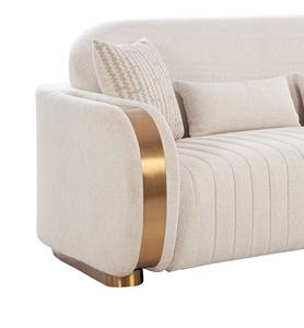 Ensemble de canapés en tissu de haute qualité pour salon avec sièges doux et look contemporain disponible à des prix raisonnables - Product Image 6