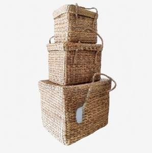 Natural Seagrass Straw Handmade Bag Women Fashion 2023 Modern Factory Supplies Summer Beach Straw Storage Bags & <b>Baskets</b> - Product Image 2