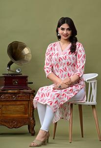 Kurti Largo de Alta Calidad, Estilo Pakistaní Indio, Diseño Bordado Elegante, Túnica Larga para Mujer para Uso Diario - Product Image 5