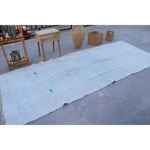 พรมวินเทจตุรกี ขนาด 4.5x10.6 ฟุต ลายดอกไม้สีขาว - Product Image 2