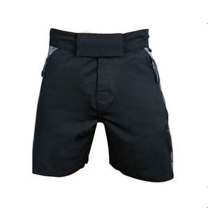 Shorts MMA unisexes à séchage rapide et extensibles, les plus vendus, avec impression de logo personnalisé, couleur unie sur le devant, pour le karaté de qualité, nouvelle arrivée - Product Image 2