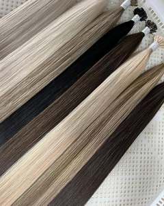 ผมต่อแบบนาโนผมมนุษย์แบบลอนธรรมชาติแบบหลวมแหวนนาโนเคราตินบริสุทธิ์จาก100% - Product Image 3